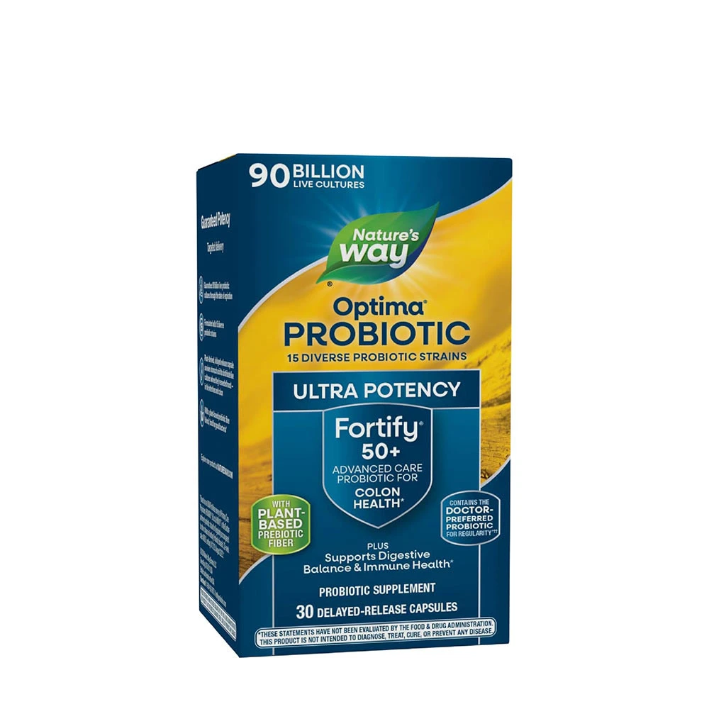 Nature's Way - Fortify Optima Age 50+ Probiotic 90 Billion CFU, 30 kapsler
