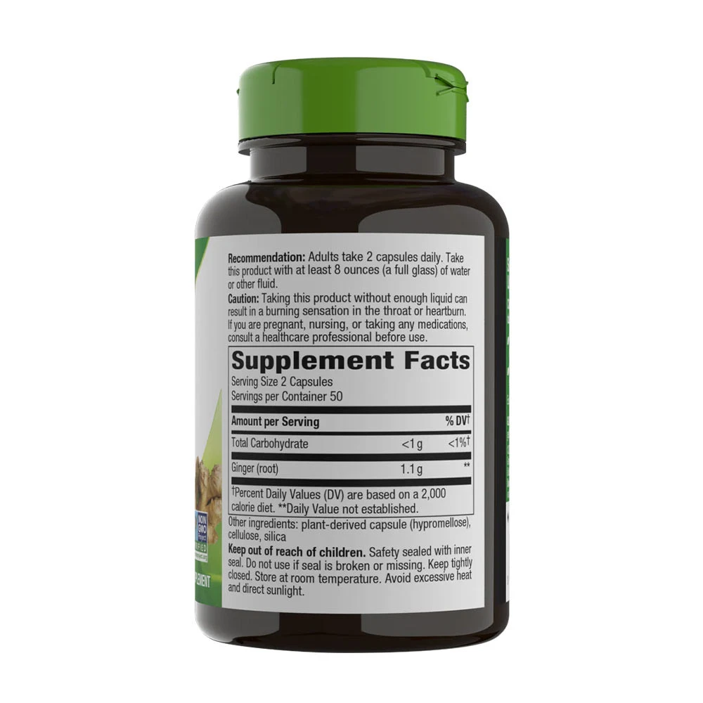 Natures Way - Ingefærrod 100 Kapsler - Billede 2