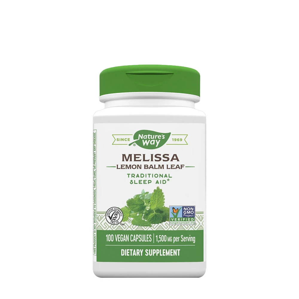 Natures Way - Melissa-Lemon Balm 100 kapsler