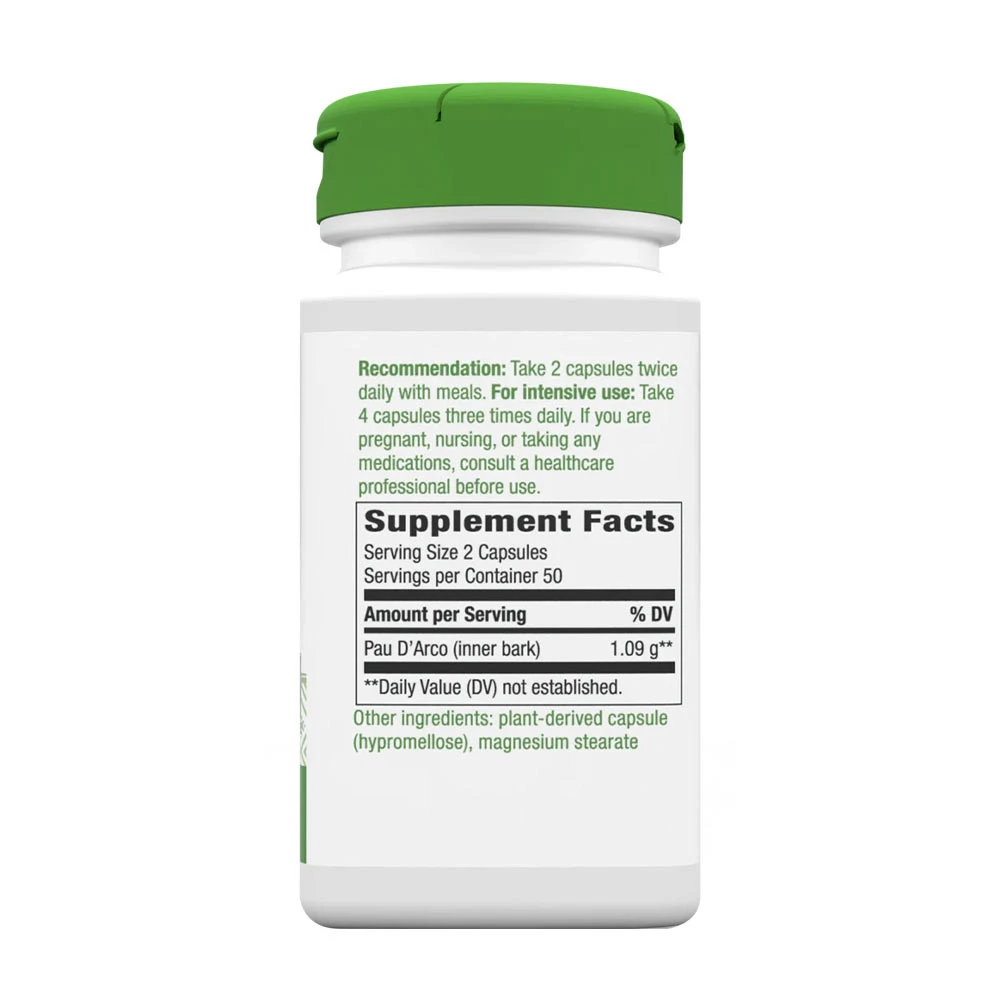 Natures Way - Pau d'Arco Indre Bark 180 Kapsler - Billede 2