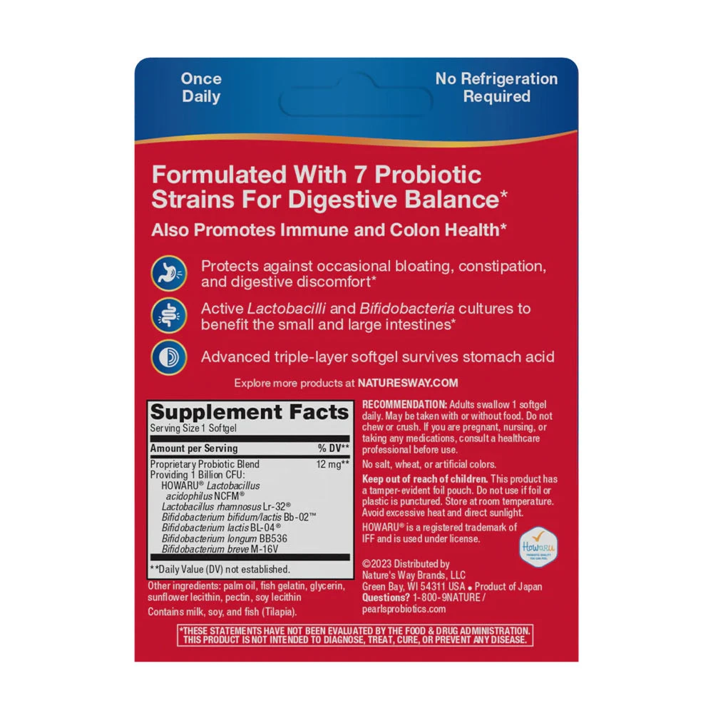 Natures Way - Probiotic Pearls Complete 30 Softgels - Billede 2