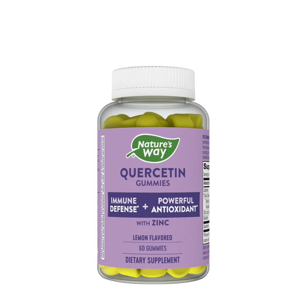 Nature's Way - Quercetin Gummies med Zink, 60 stk, Citron