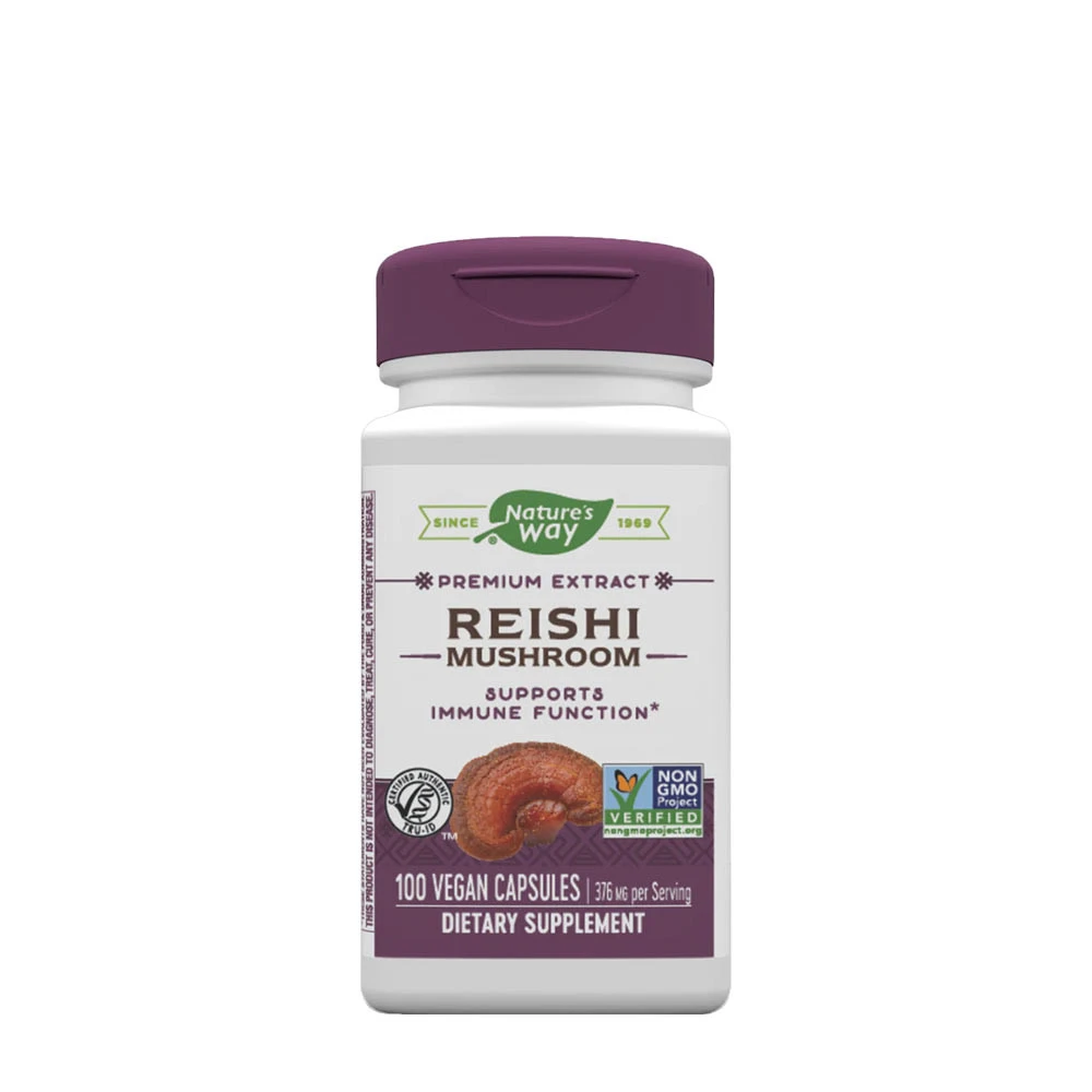 Natures Way - Reishi Mushroom 100 kapsler