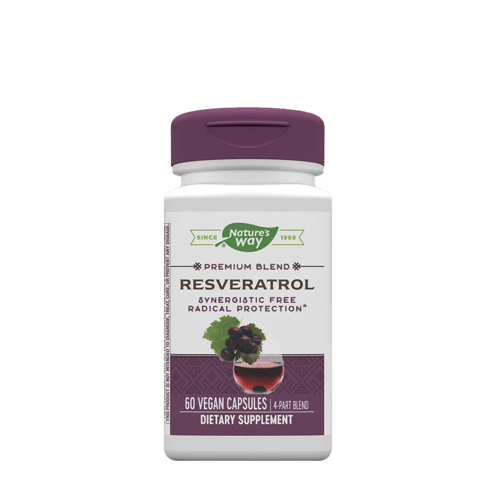 Natures Way - Resveratrol 60 kapsler