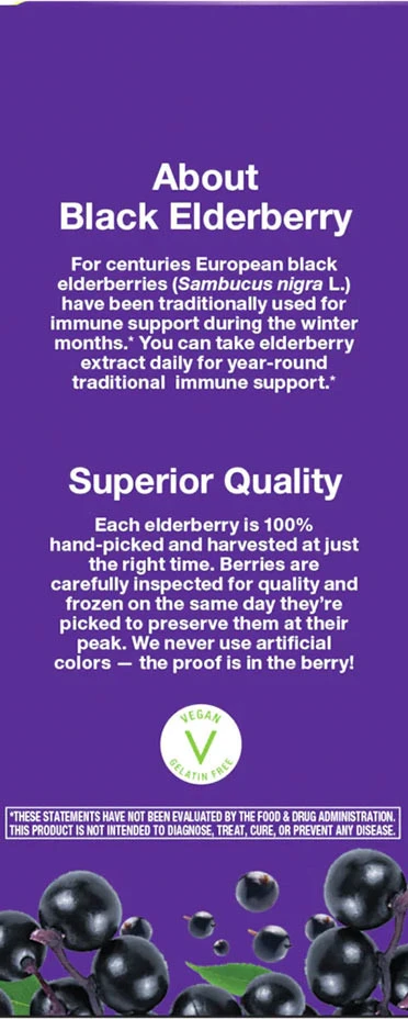 Natures Way - Sambucus Traditional Immune Syrup 120 ml - Billede 3