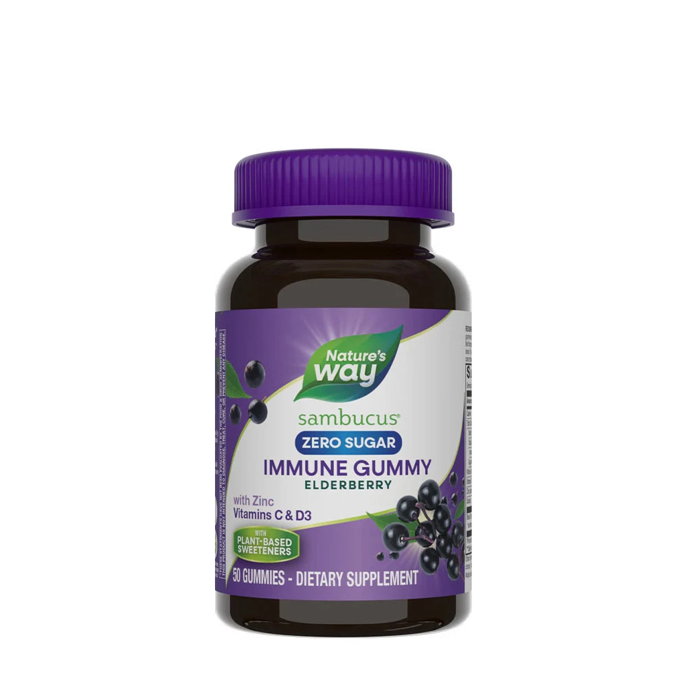 Natures Way - Sambucus Sukkerfri Immune Gummies 50 stk