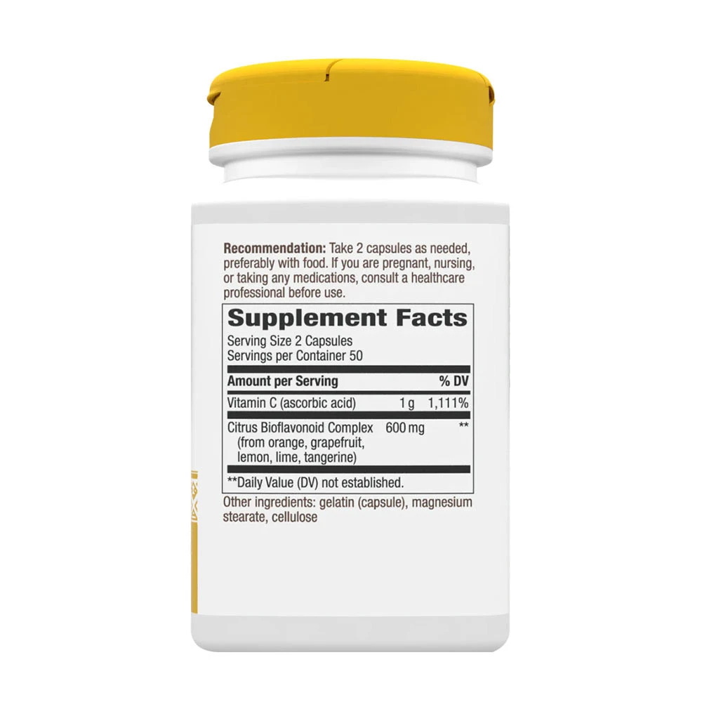 Natures Way - Vitamin C med Bioflavonoider 100 Kapsler - Billede 2