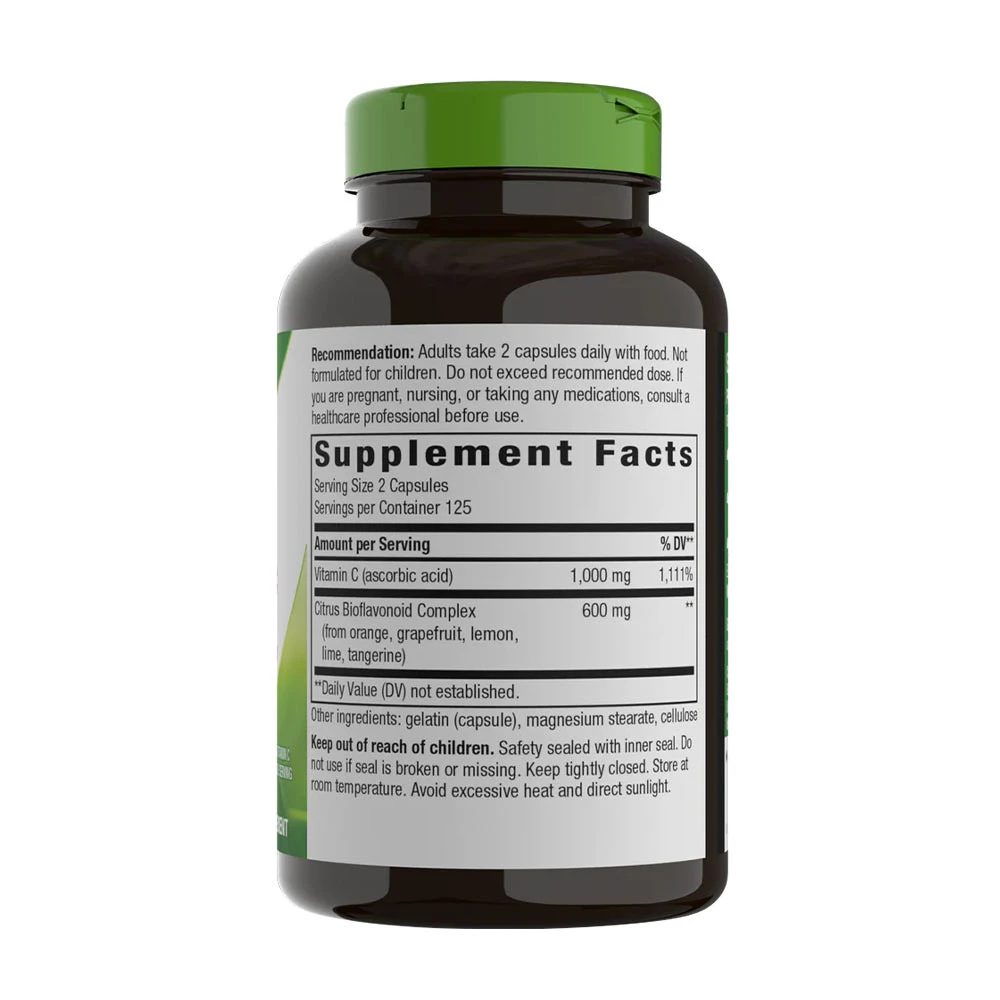 Natures Way - Vitamin C med Bioflavonoider 250 Kapsler - Billede 2