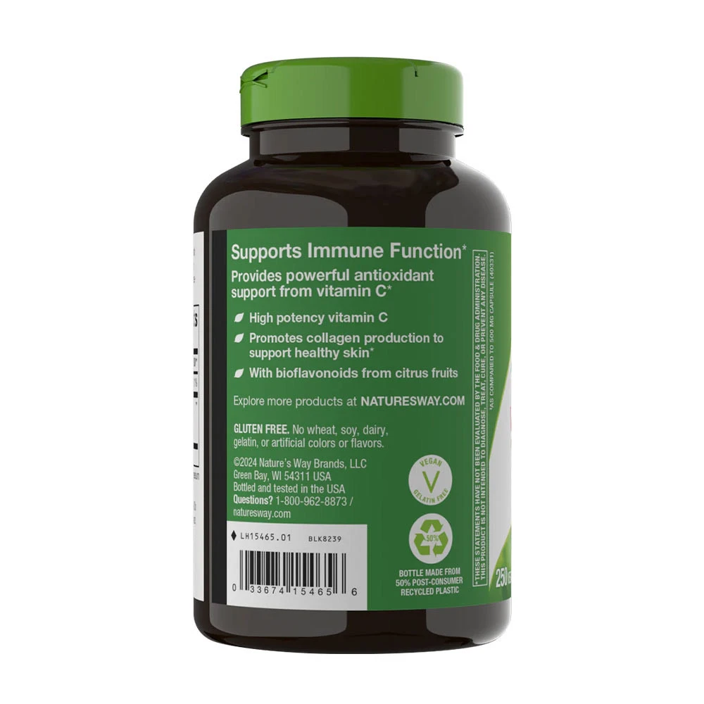 Natures Way - Vitamin C med Bioflavonoider 250 Kapsler - Billede 3