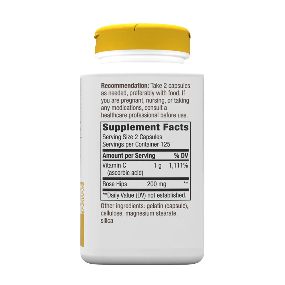 Natures Way - Vitamin C med Hyben 250 Kapsler - Billede 2