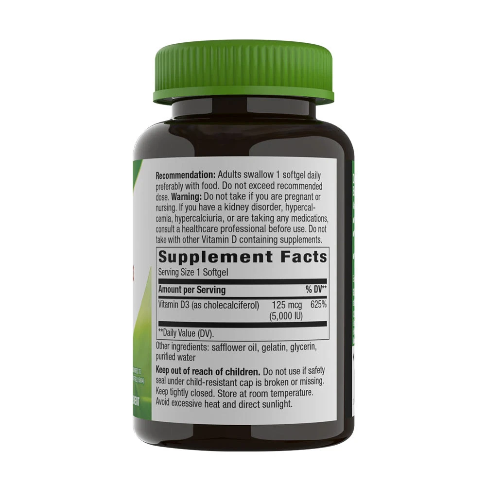 Nature's Way - Vitamin D3 Max 240 Softgels - Billede 2