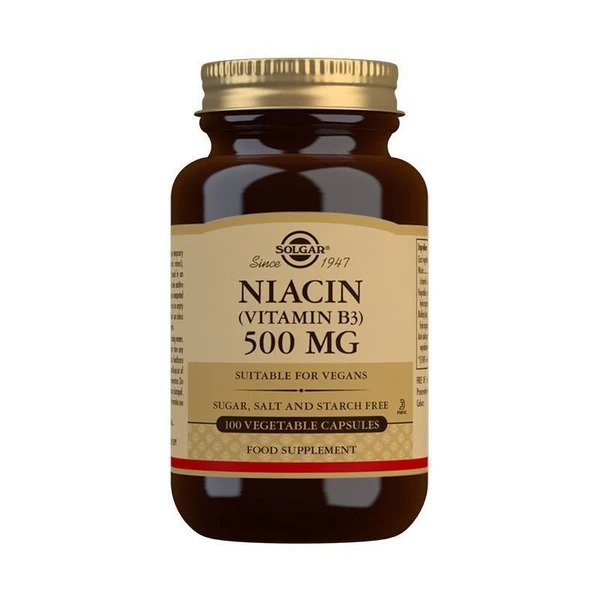 Niacin, 500 mg - 100 kapsler