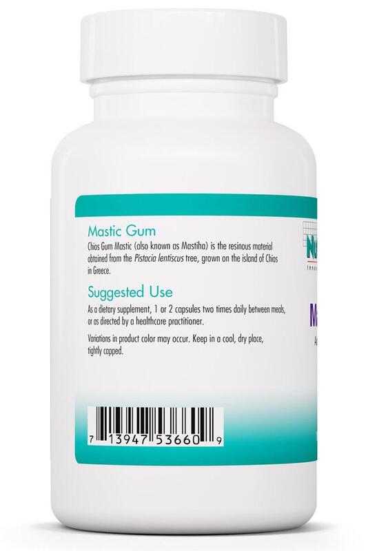 Nutricology - Mastic Gum 120 veg. kapsler - Billede 4