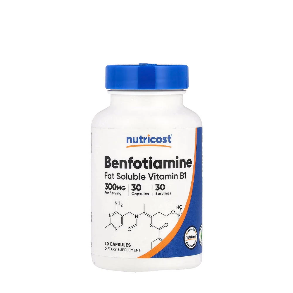 Nutricost - Benfotiamine 300 mg, 30 kapsler