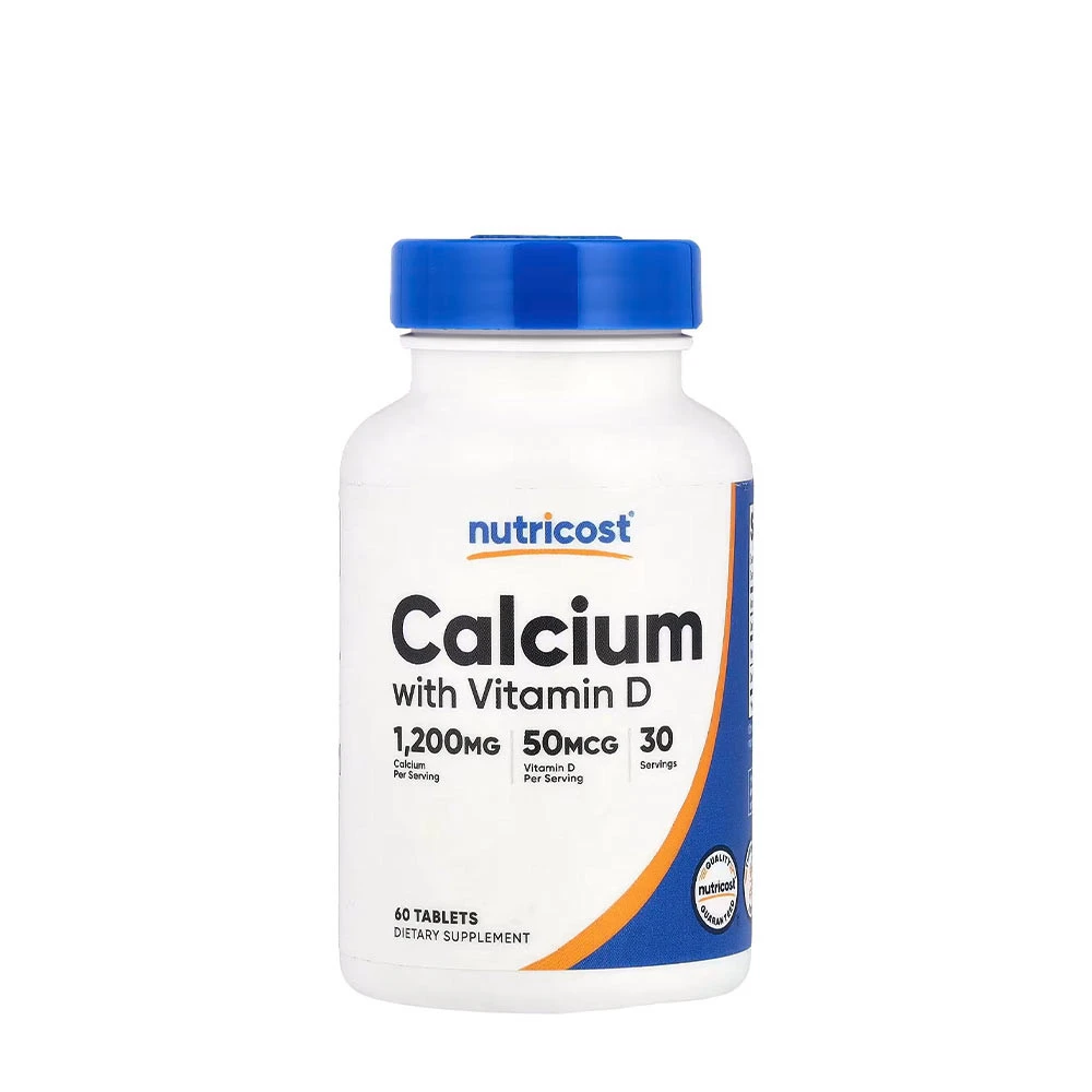 Nutricost - Calcium med Vitamin D3, 60 tabletter