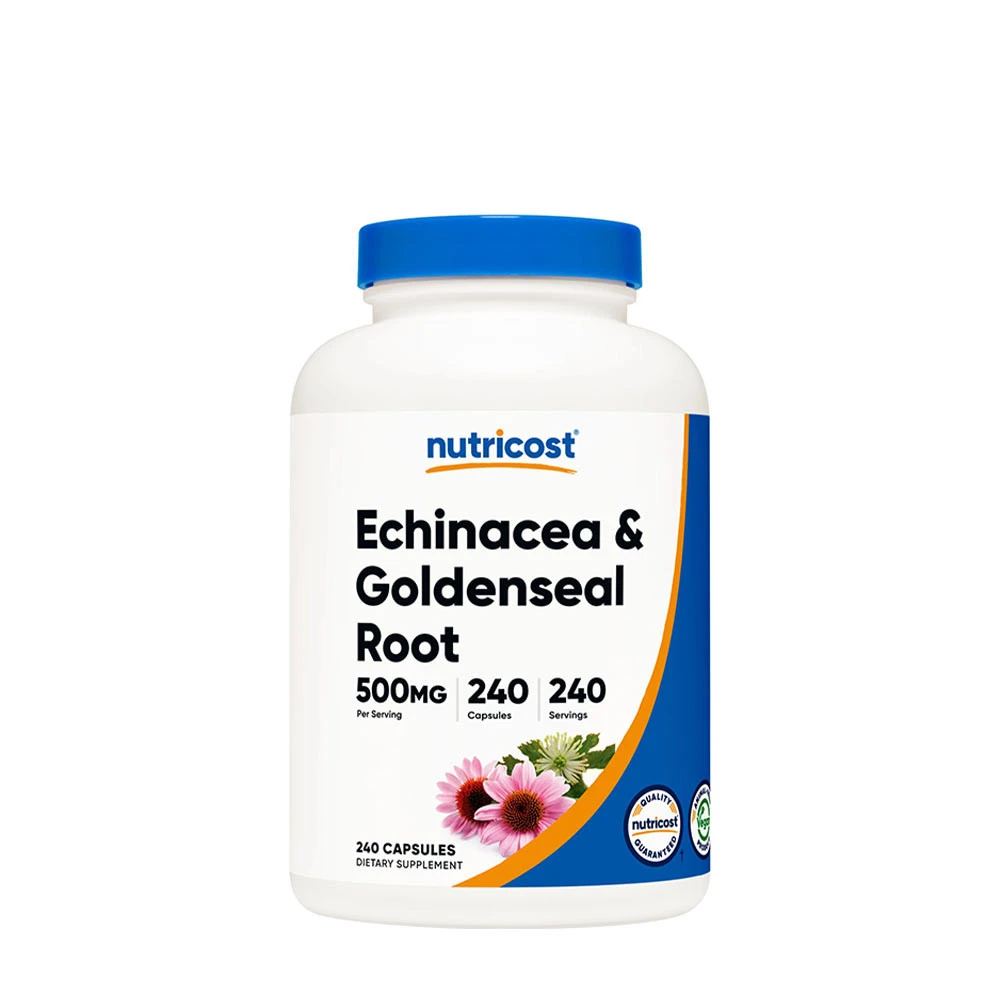 Nutricost - Echinacea & Goldenseal Rod 500 mg, 240 kapsler