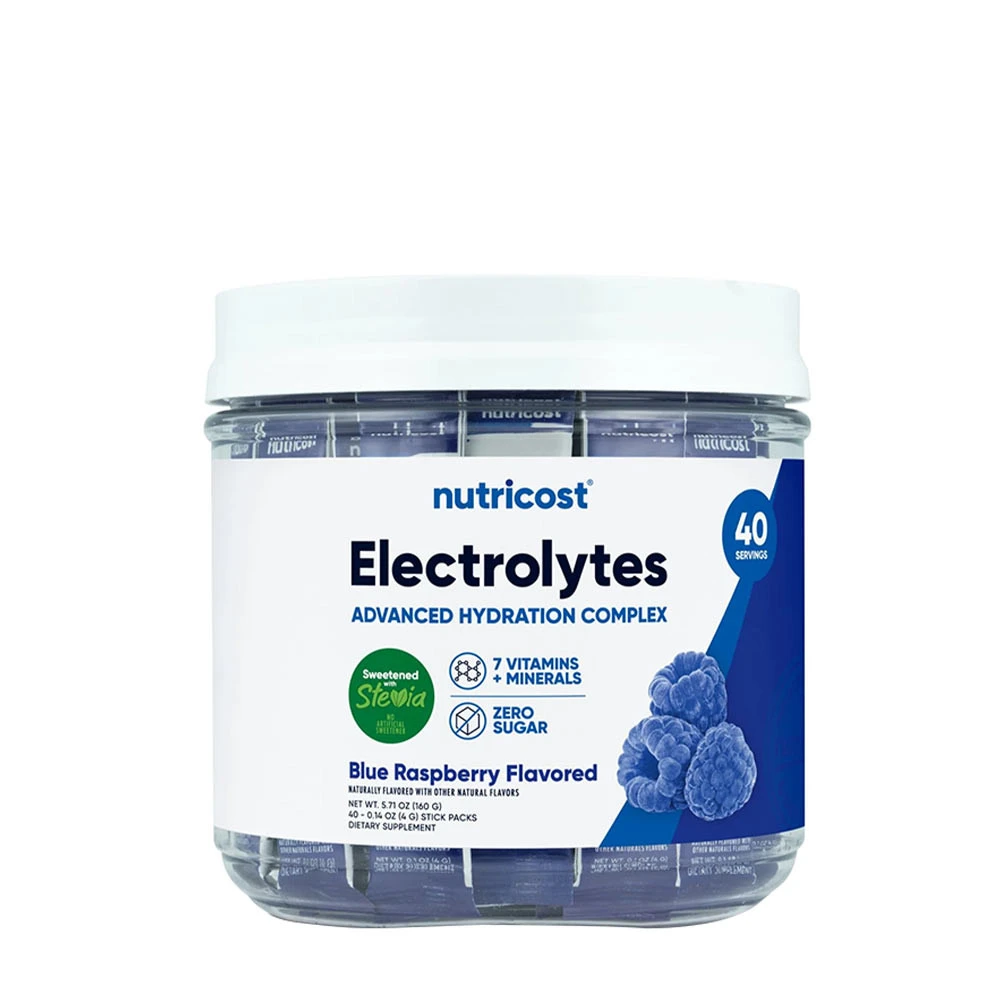 Nutricost - Elektrolytter Hydrering Stick Packs 156 g, Blå Hindbær