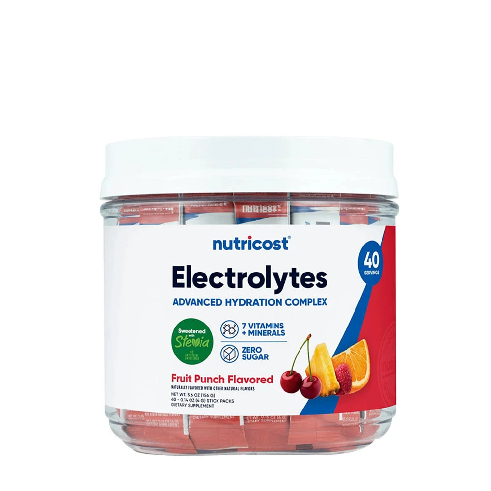 Nutricost - Elektrolytter Hydrering Stick Packs 156 g, Fruit Punch