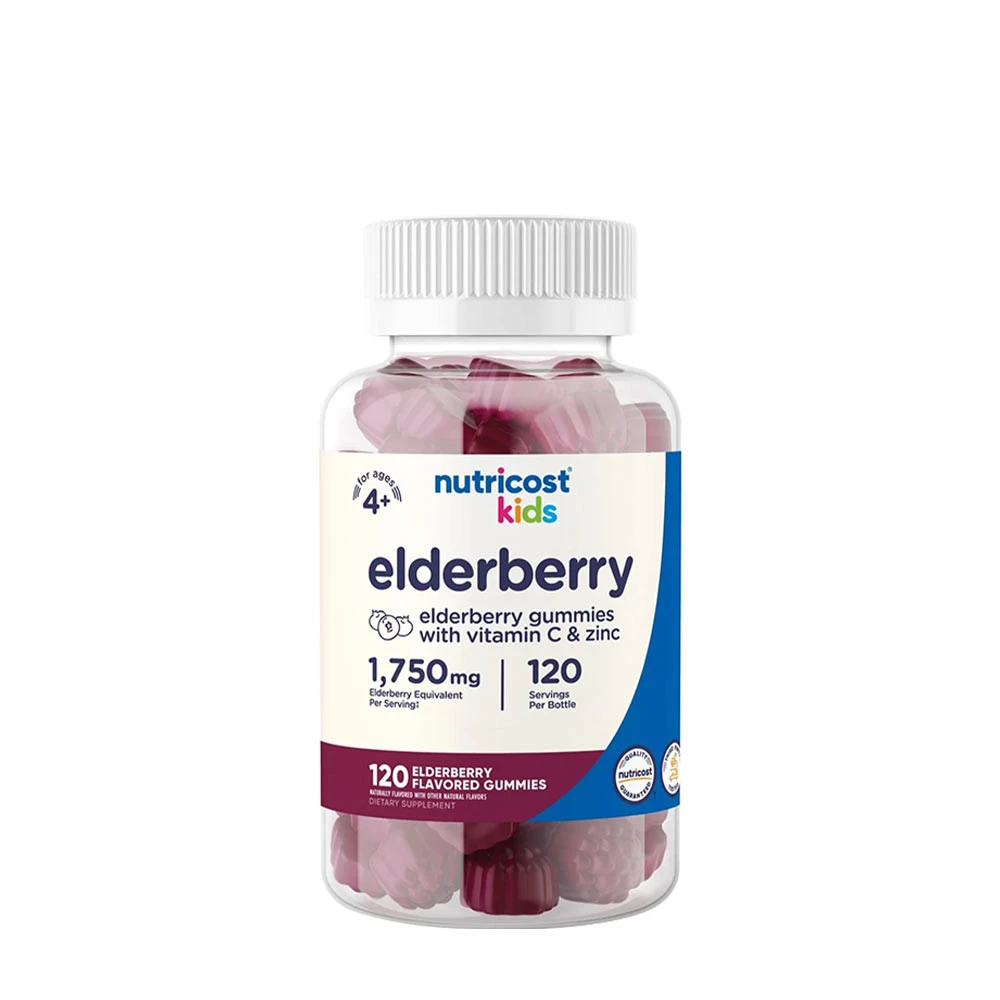 Nutricost - Børne-Elderberry Vingummier 120 stk