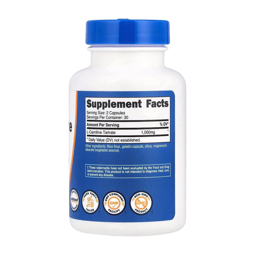 Nutricost - L-Carnitine Tartrate 60 Kapsler - Billede 2