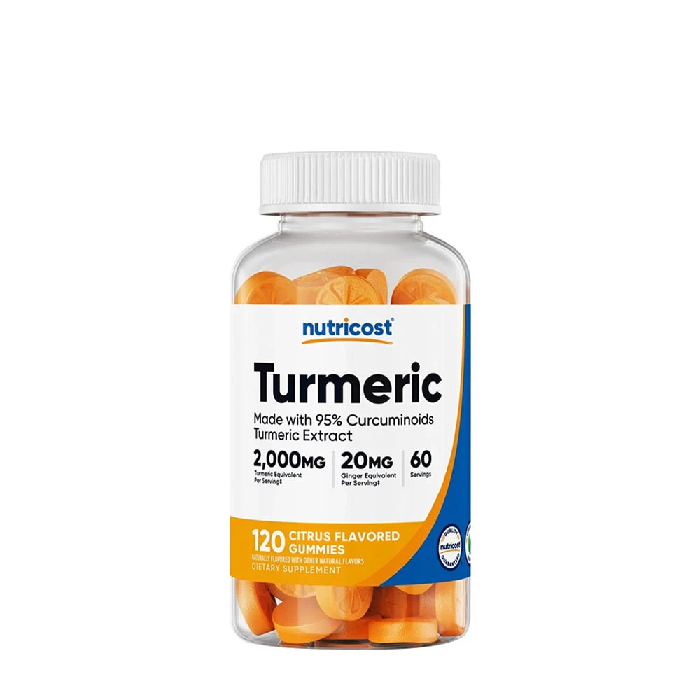 Nutricost - Gurkemeje Gummies 2000 mg, Citron (120 stk)