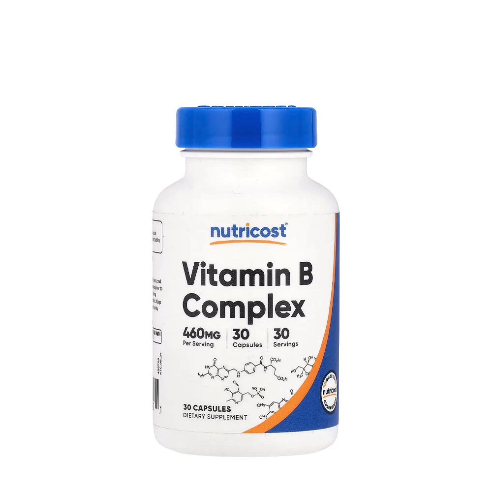 Nutricost - Vitamin B-kompleks 30 kapsler