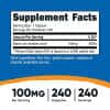Nutricost - Vitamin B3 Niacin 100 mg, 240 kapsler - Billede 2