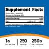 Nutricost - Vitamin B3 Niacin 250 g - Billede 2
