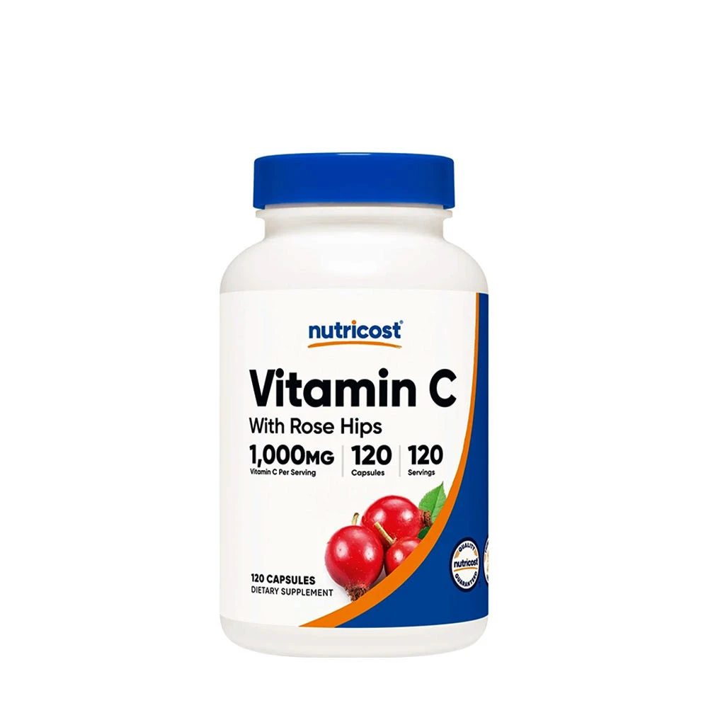 Nutricost - Vitamin C med Hyben Kapsler 120 stk