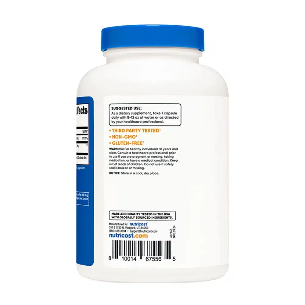 Nutricost - Vitamin C med Hyben Kapsler 240 stk - Billede 3