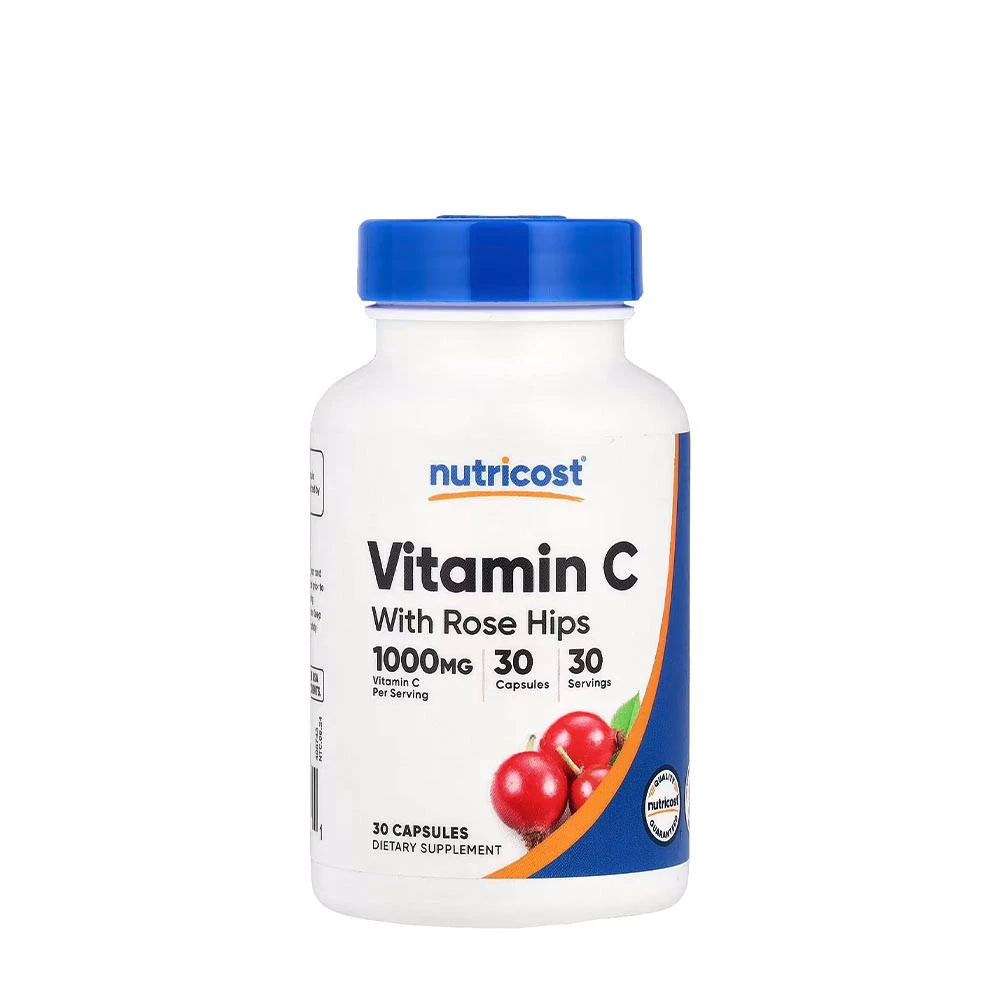 Nutricost - Vitamin C med Hyben Kapsler 30 stk