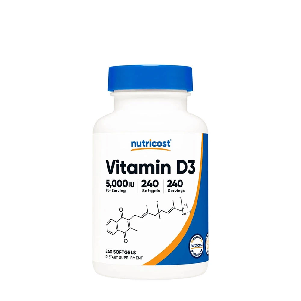 Nutricost - Vitamin D3 5000 IE, 240 Softgels