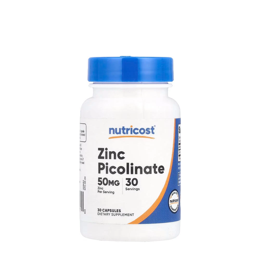 Nutricost - Zinc Picolinate 50 mg, 30 kapsler