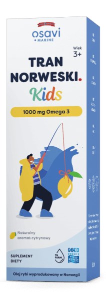 Osavi - Torskeleverolie til børn 1000 mg med citronsmag, 50 ml