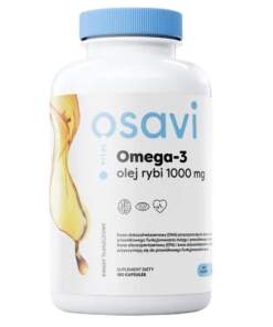 OSAVI Omega-3 Fish Oil Molecularly Distilled 1000 mg lemon flavour (180 softgels)