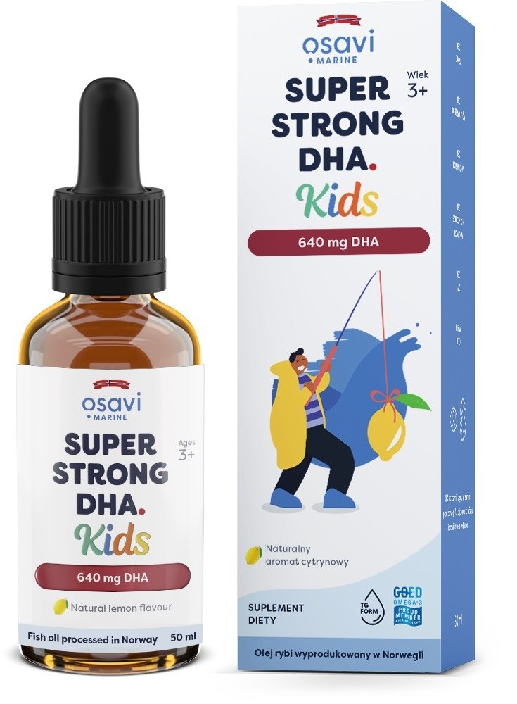 Osavi - Super Strong DHA Kids 640 mg med naturlig citronsmag, 50 ml