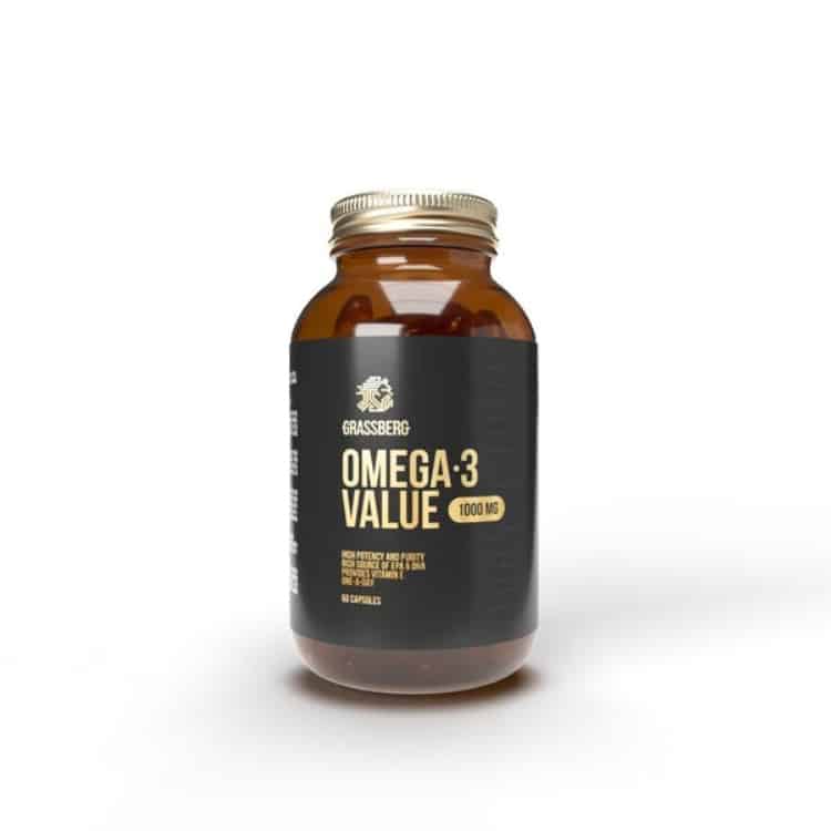 Omega 3 værdi, 1000mg - 120 kapsler