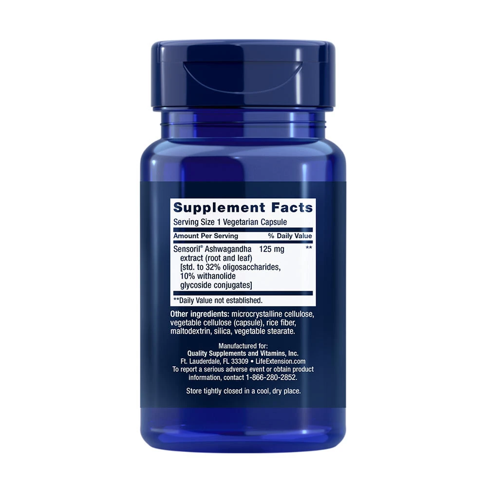 Life Extension - Optimeret Ashwagandha Ekstrakt 60 vcaps - Billede 2