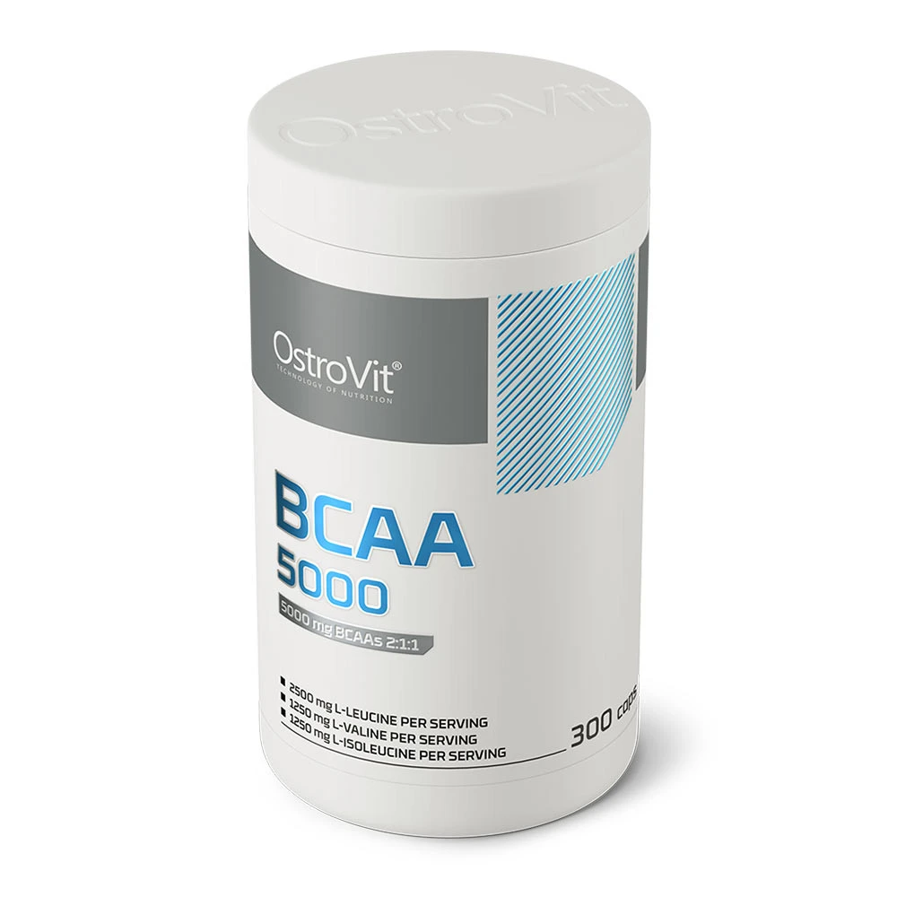 OstroVit - BCAA 5000 mg, 300 kapsler - Billede 3