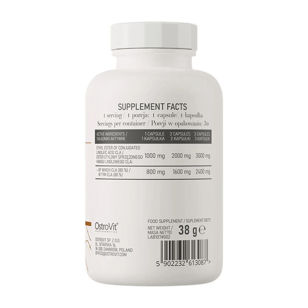 Ostrovit - CLA 1000, 30 kapsler - Billede 2