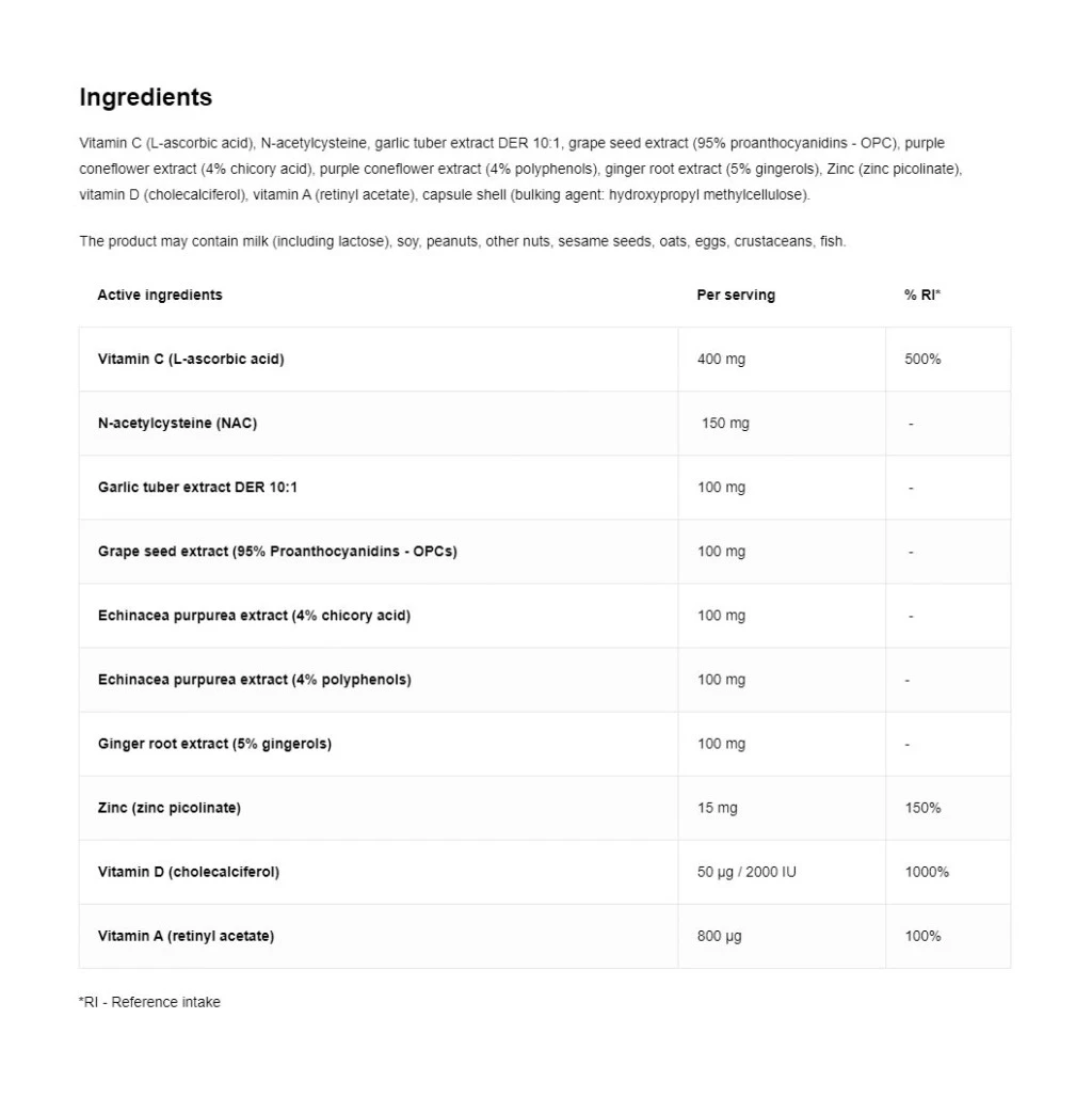 OstroVit - Immune Aid 90 kapsler - Billede 2