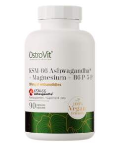 Ostrovit KSM-66 Ashwagandha® + Magnesium + B6 P-5-P (90 Veg Capsules)