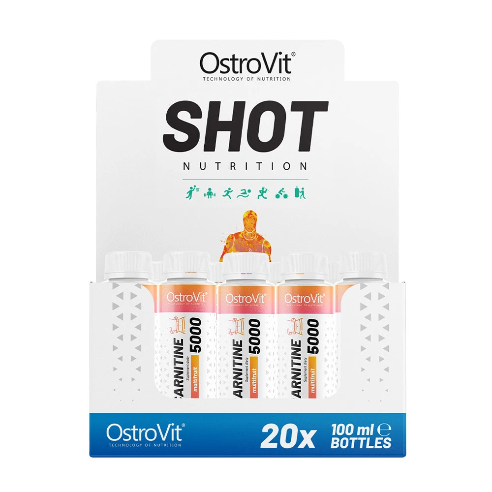 OstroVit - L-Carnitine 5000 Shot Display 20 x 100 ml
