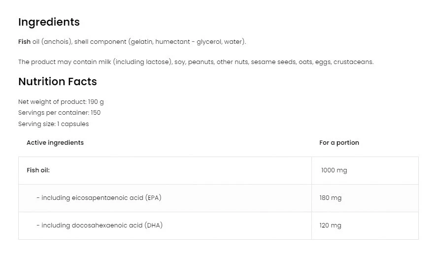 Ostrovit - Omega 3 Limited Edition 150 kapsler - Billede 2