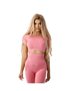 Ostrovit Seamless Short-Sleeve Crop Top (M