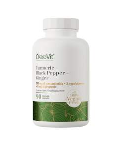 Ostrovit Turmeric + Black Pepper + Ginger VEGE (90 Capsules)