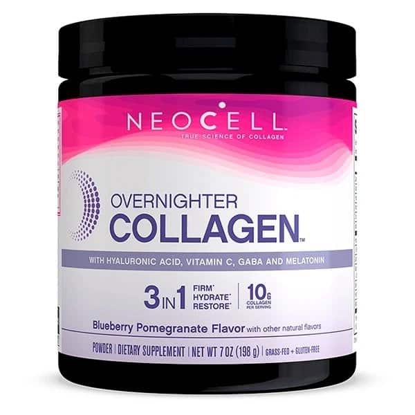 Overnighter Collagen, Blåbær Granatæble - 198g