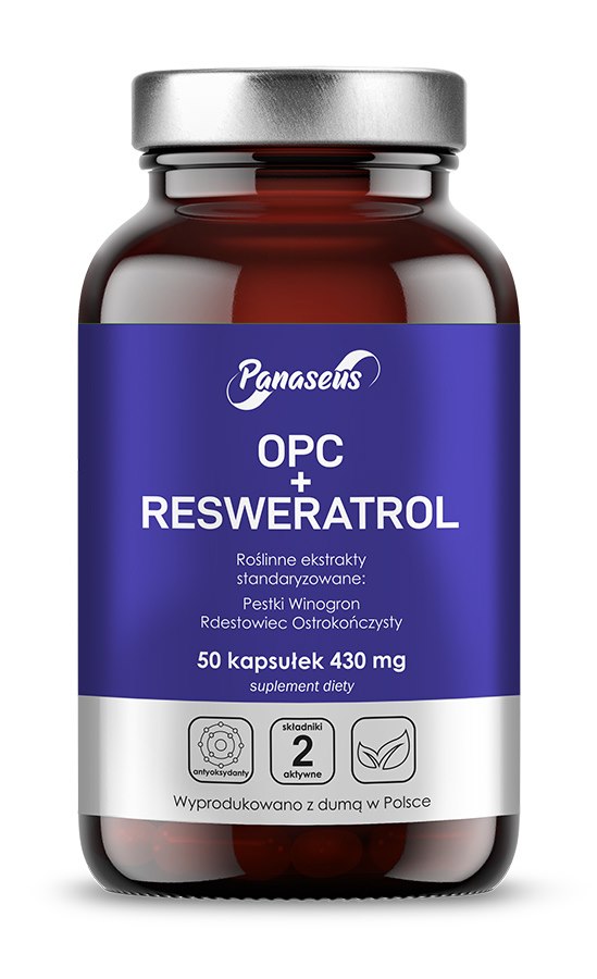 PANASEUS OPC + resveratrol (50 caps)