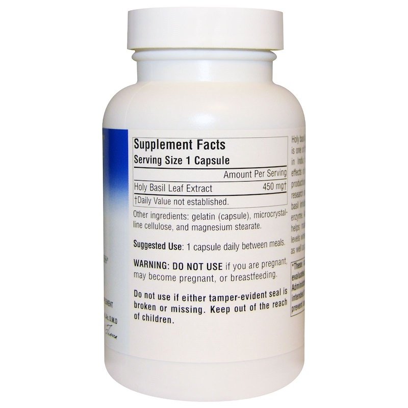Planetary Herbals - Holy Basil Extract 450 mg, 120 kapsler - Billede 3