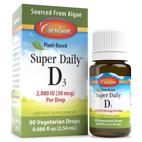 Plantebaseret Super Daily D3, 2000 IU - 2,54 ml